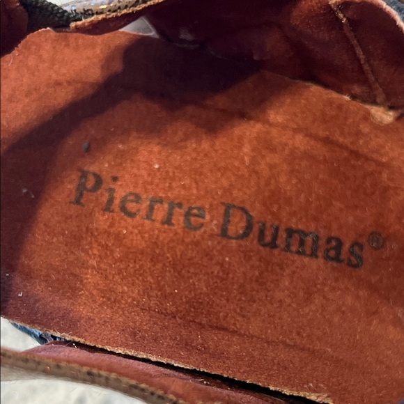 NWOB Pierre Dumas Dark Brown Wedge Shoes - Picture 2 of 9